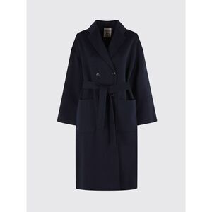 Semicouture Coat Woman Blue